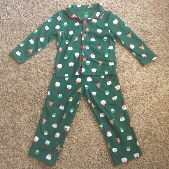 Carter's flannel Christmas pajama set - Picture 1 of 11